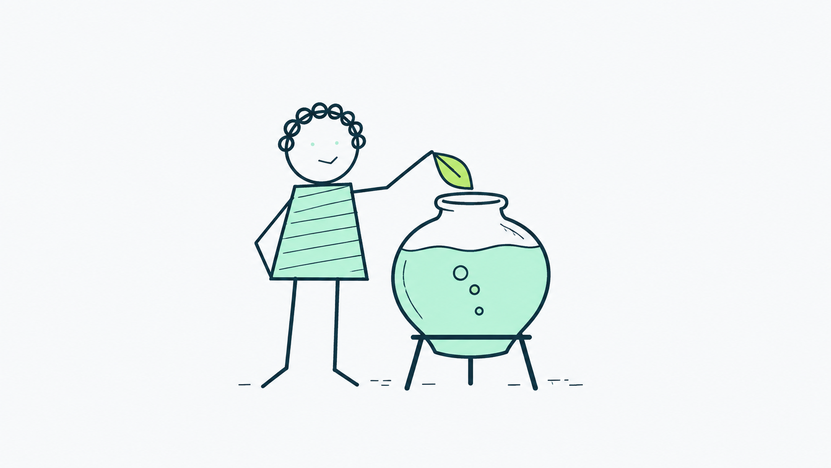 Recipiente de fermentación, ilustración editorial