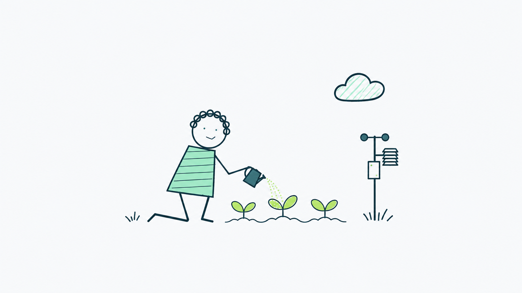 Observación de datos en un cultivo, ilustración editorial