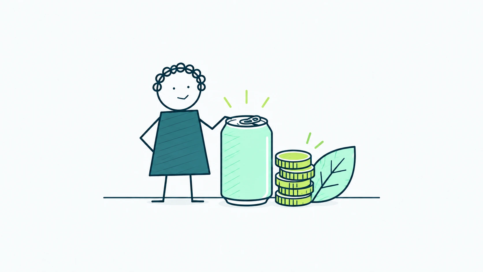 Ilustración editorial sobre la compra de poppi por PepsiCo: precio, beneficios fiscales y expectativas